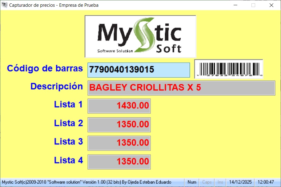 Visualizador de precios